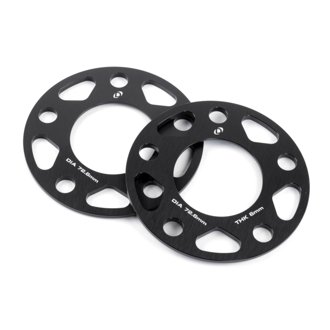 Wheel Spacers - 5x120 - 72.6mm CB - 6mm Thick (Set of 2