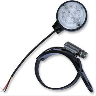 Led Turn Signals Fork Mount Universal - Black/Amber