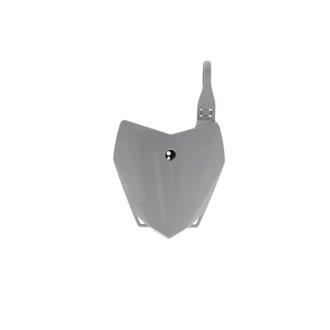 10+ Kawasaki KLX110/110L Front Number Plate - Gray