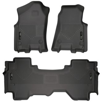 19 Dodge Ram 1500 Quad Cab Weatherbeater Black Front & 2nd Seat Floor Liners