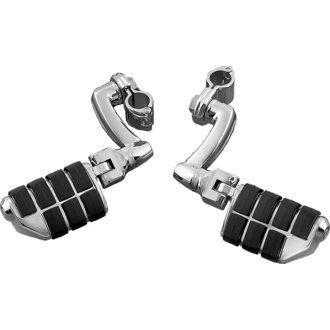 Dually ISO Pegs With 1inch Clamp Chrome (Pair
