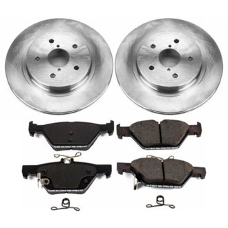 Oe Stock Replacement Low-Dust Ceramic Brake Pad And Rotor Kit