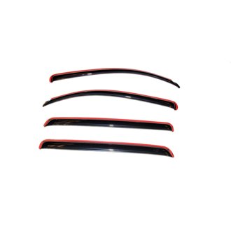 AVS 07-18 Toyota Tundra Crewmax Ventvisor In-Channel Front & Rear Window Deflectors 4pc - Smoke