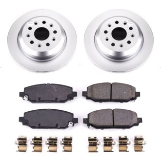 Evolution Coated Rotor And Low-Dust Ceramic Brake Pad Kit