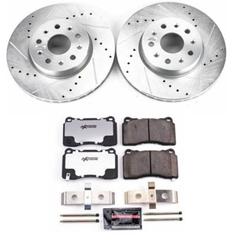 Z26 Street Performance Ceramic Brake Pad and Drilled & Slotted Rotor Kit