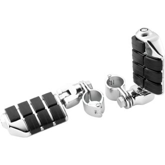 Dually ISO Pegs With 1-1/4inch Clamp Chrome (Pair