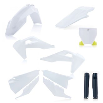 19-22 Husqvarna125-450 TC/ FX/ FC/ TX/ TX-i Full Plastic Kit - White Original 22