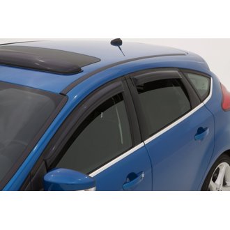 AVS 12-18 Ford Focus Ventvisor Outside Mount Window Deflectors 4pc - Smoke