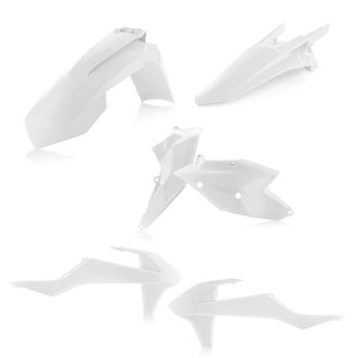 17-19 KTM XC-W150/250/300/ EXC-F250/350/450/500 Plastic Kit - White