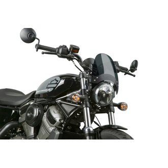 Fits Up to 43 mm. O.D. Flyscreen - Black - Dark Tint