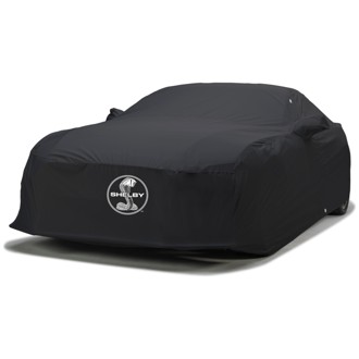 1967-68 Ford Mustang Custom WeatherShield HP Car Cover w/ Blk Snake Medallion Logo