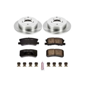 Oe Stock Replacement Low-Dust Ceramic Brake Pad And Rotor Kit