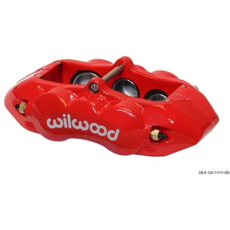 Wilwood Caliper-D8-6 R/H Front Red 1.88/1.38/1.25in Pistons 1.25in Disc