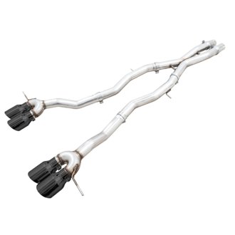 AWE Track Edition Catback for BMW G8X M3/M4 - Diamond Black Tips