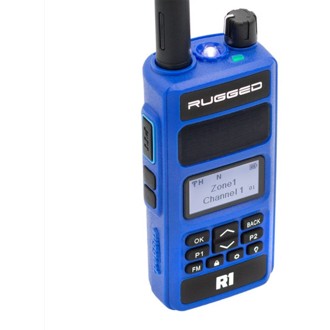 Rugged - Business Band Two Way Handheld Radio - Digital And Analog Blue