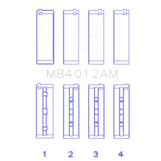 Toyota 5VZFE Crankshaft Main Bearing Set