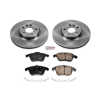 Oe Stock Replacement Low-Dust Ceramic Brake Pad And Rotor Kit