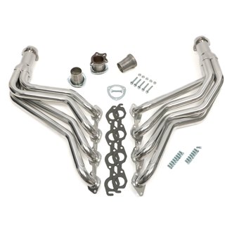 STANDARD SILVER EO HEADERS, 1967-91 GM 2WD/4WD TRUCKS, SUVS; 396-502 NO A.I.R.