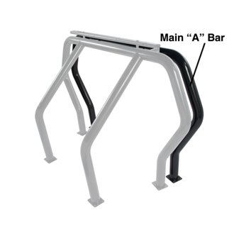Bed Bar Component - "A" Additional Bar - Black Powdercoat