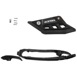 23+ KTM SX/SXF/XC/XCF/EXC-F/XC-W/XCF-W/ Husq/2024 GasGas Chain Guide/Slider Kit - Black