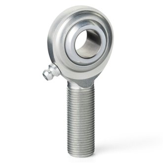 C Series 2-Pc Rod End - Male/Left Hand - .75in Bore x 3/4-16 w/Zerk - Carbon Steel