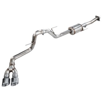 AWE 0FG Side Exit Exhaust for Ford F-150 Regular Cab - 4.5" Chrome Silver Tips