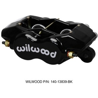 Wilwood Caliper-Forged Dynalite-Black 1.38in Pistons .81in Disc