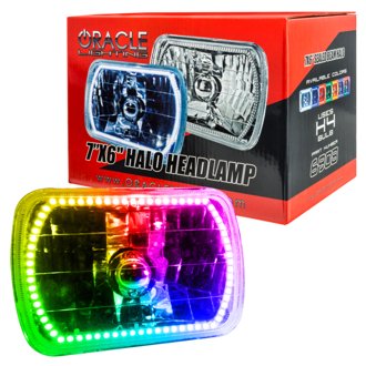 Pre-Installed Lights 7x6 IN. Sealed Beam - ColorSHIFT(r) Halo