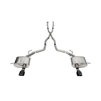 Corsa 2011-2025 Dodge Durango Xtreme 2.5in Cat-Back Dual Rear Exit w/ Single 4.5in Black PVD Tips