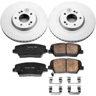 Evolution Coated Rotor And Low-Dust Ceramic Brake Pad Kit