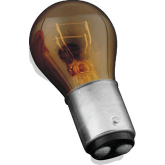 Amber Incandescent Turn Signal Light Bulb