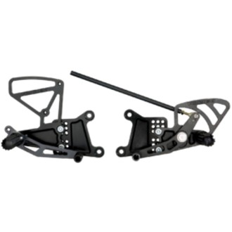 Vortex Racing 04-06 Yamaha YZF-R1,06 YZF-R1 SP Rear Set- Black