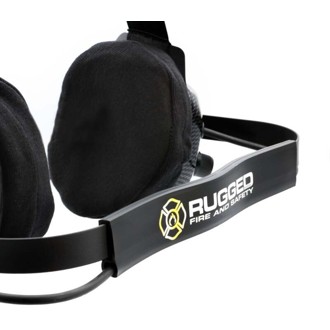 Fhs Behind-The-Head Fire Safety Industrial Headset With Ptt Button / No Cable