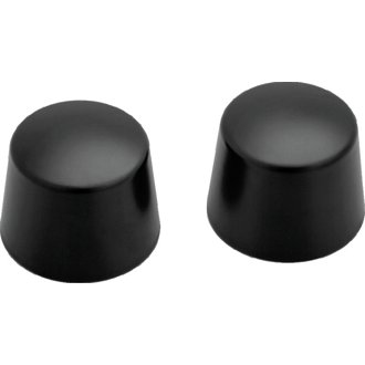 Front Axle Nut Caps Satin Black