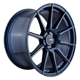 TS10 18x9.5 35mm Offset 5x114.3 Bolt Pattern 72.6mm Bore Dia Blue Silver Wheel