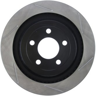 Sport Slotted Brake Rotor; Rear Left