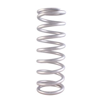 Spring, Cr-Si HT High Travel 3.8" 9" X 450 Lbs/In Taper Pigtail Silver PC