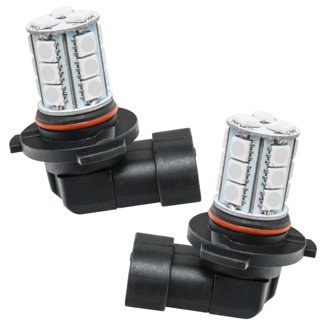 H10 / 9145 18 LED Bulbs, Amber, Pair