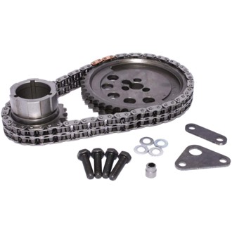 Hex-Adjust Double Chain Timing Set for 3-Bolt, 24X, 1 Pole Reluctor GM LS