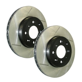 Sport Slotted Cryo Brake Rotor; Rear Right