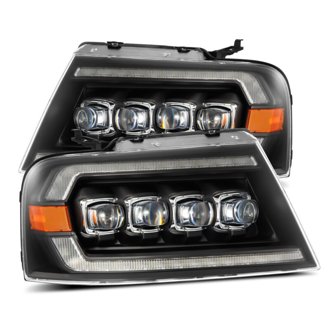 04-08 Ford F-150 (No 2004 Heritage) NOVA-Series LED Proj HL Alpha-Blk w/Actv Lgt / Seq. Sig