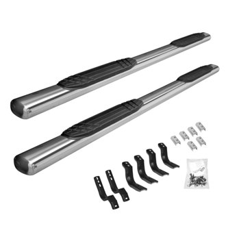 4" OE Xtreme Side Steps with Mounting Brackets Kit