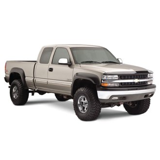 99-06 Chevrolet Silverado 1500 EAF Style Black Fender Flares - 4pc