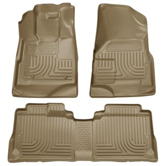 09-12 Ford Escape/Mazda Tribute (Base/Hybrid) WeatherBeater Combo Tan Floor Liners