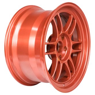 RPF1 17x9 5x114.3 22mm Offset 73mm Bore Orange Wheel