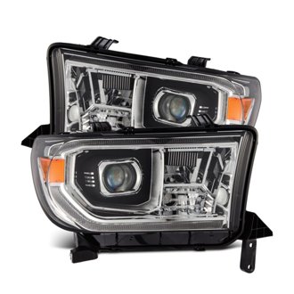 07-13 Toyota Tundra / 08-17 Sequoia LUXX LED Proj HL Chrome w/Actv Light / Seq. Sig + DRL