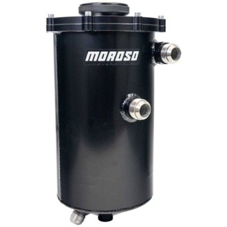 2 Piece 15in Tall 7in Dia 7 Quart Dry Sump Tank - Black