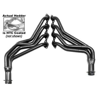 SILVER LONG-TUBE E.O. HEADERS For 67-91 GM 396-454 TRUCKS Without A.I.R.
