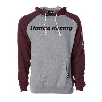 Honda Racing Pullover / Gray-Burgandy Xl