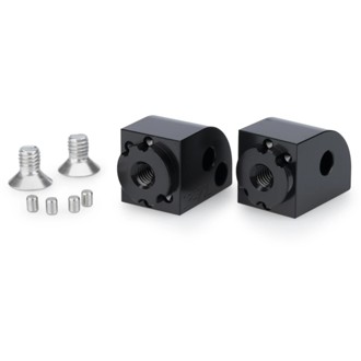 Adaptor Adjustable Passenger Footpeg Black
